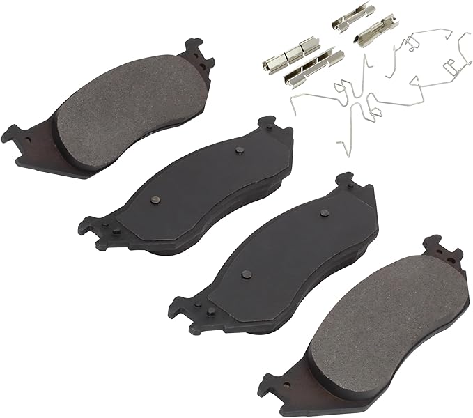 Premium Semi-Metallic Front Brake Pads Compatible - Image 2