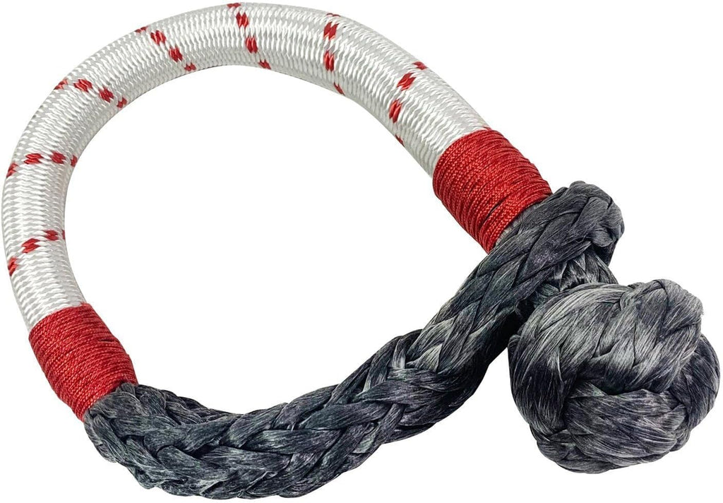 Overland Vehicle Systems Combo Pack of Soft Shackle 7/16" 41,000 lb. and Recovery Ring 4.0" 41,000 lb. with Storage Bag - for Use with Truck, SUV, ATV and UTV