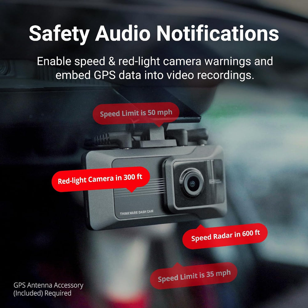 THINKWARE ARC Dash Cam 2K QHD Front and Rear, Wi-Fi, GPS, Touchscreen