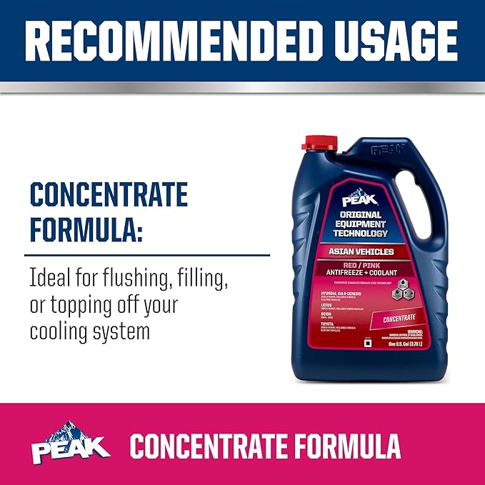 PEAK OET Extended Life Red/Pink Concentrate Antifreeze/Coolant - Image 6