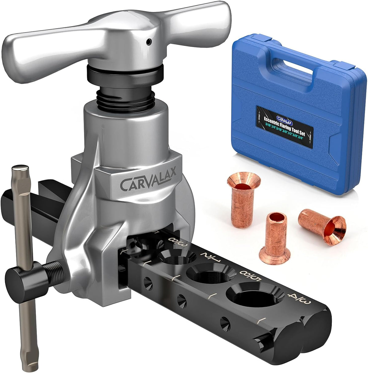 carvalax flaring tool kit, imperial clamp for 3/16"-3/4", main product view