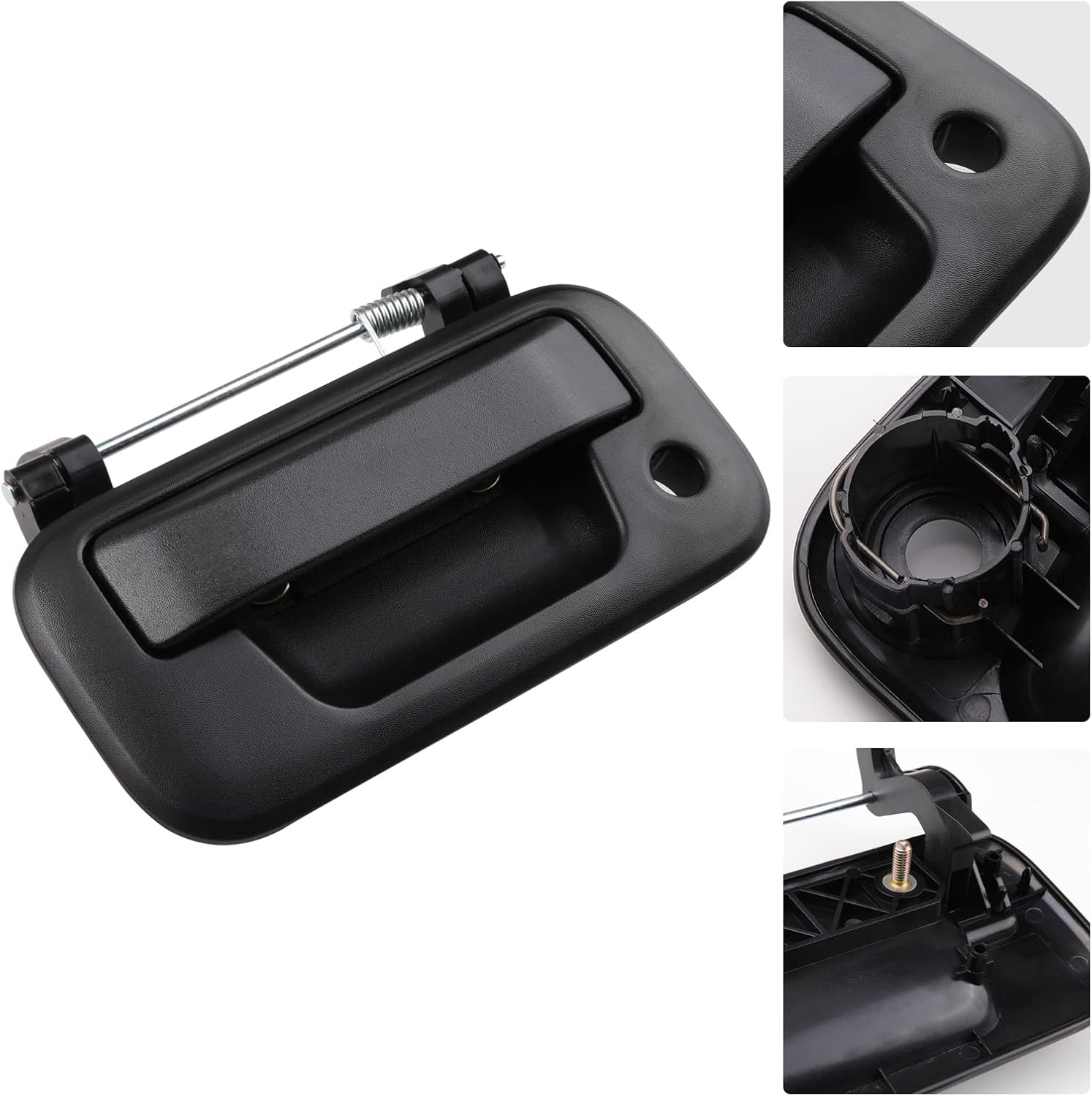 Tailgate Handle Latch Compatible with 2004-2016 Ford F150 F250 F350 F450 F550 Super Duty Explorer Lobo, Lincoln Mark LT Replace# 8L3Z-9943400-AA, 79606, w/Key Hole