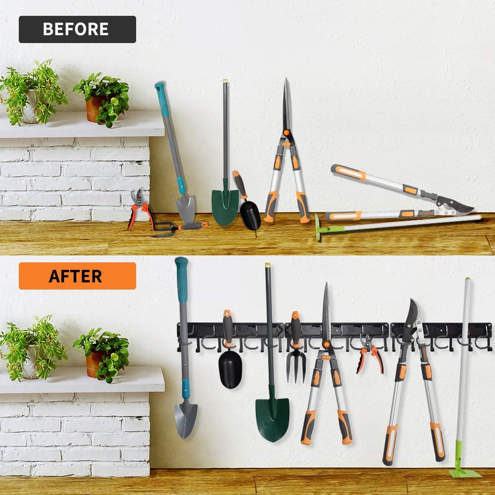 yuetong garden tool organizer wall mount, 4 pack on a desk or shelf