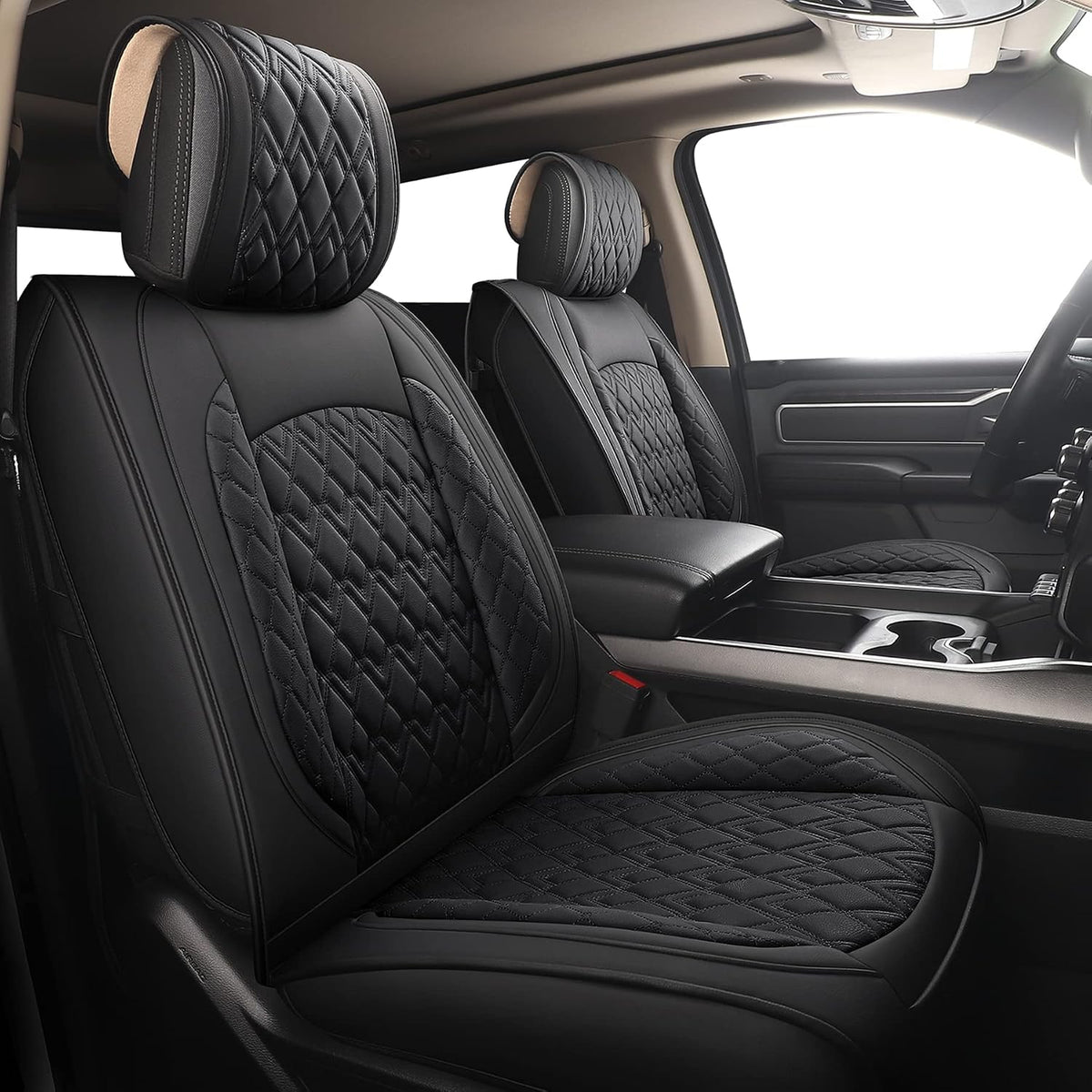 JOJOBAY Car Seat Covers for Dodge Ram Full Set, Fit Ram 2009-2023