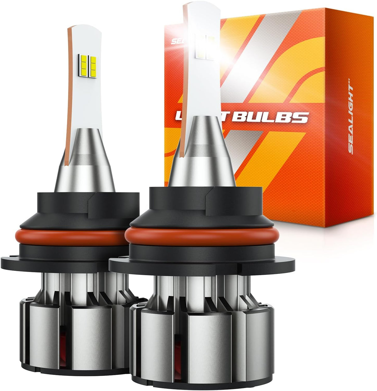 SEALIGHT 9004 Bulbs 36000LM Brighter, L2 9004 HB1 Dual Lights