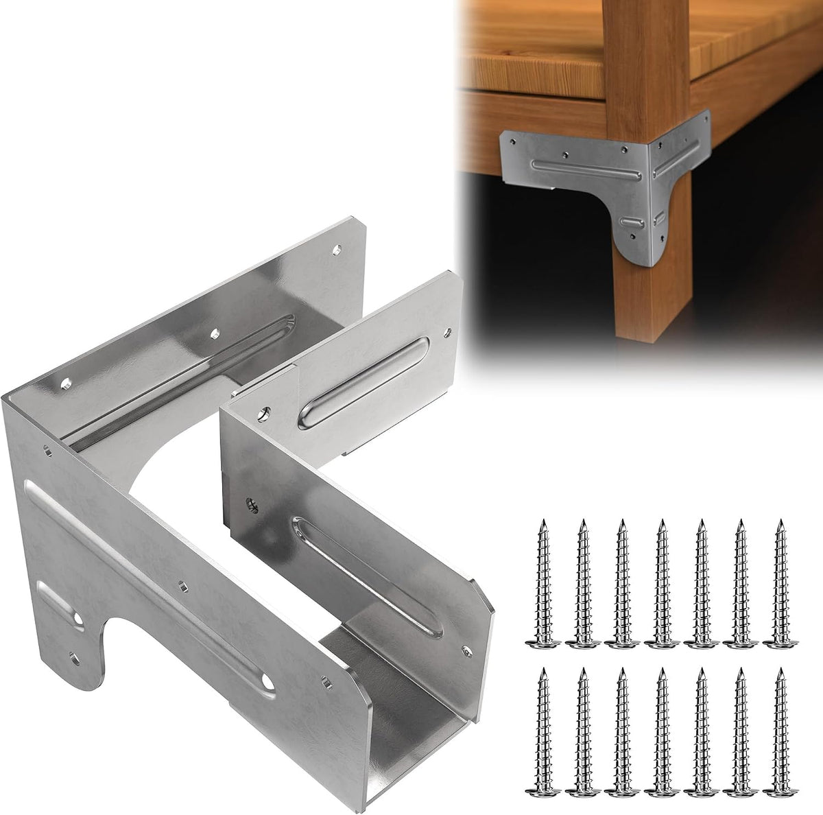 workbench and shelving hardware kit - galvanized steel, main product view