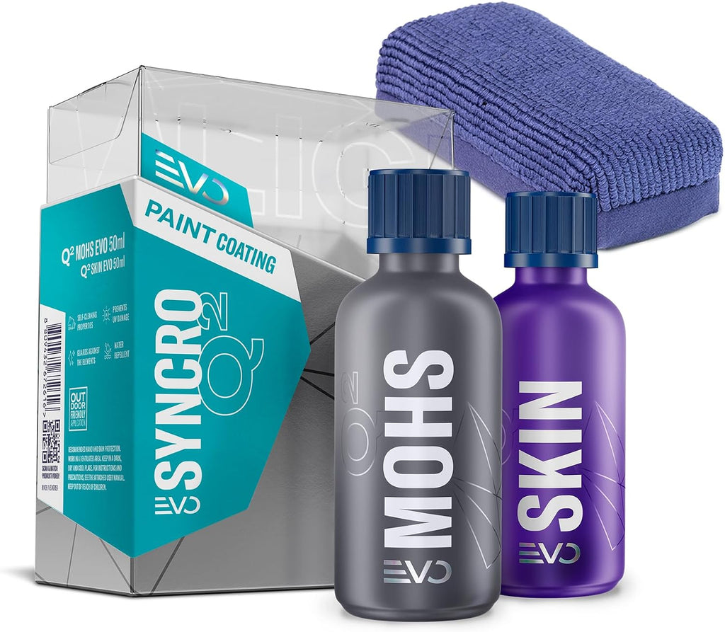 GYEON Syncro EVO Ceramic Coating System Light Box Most Durable Longest Lasting Protection Hydrophobic 9H Gloss Chemical Resistance Ultra Tough Shield Auto Surface Finish Five‑Year Coating