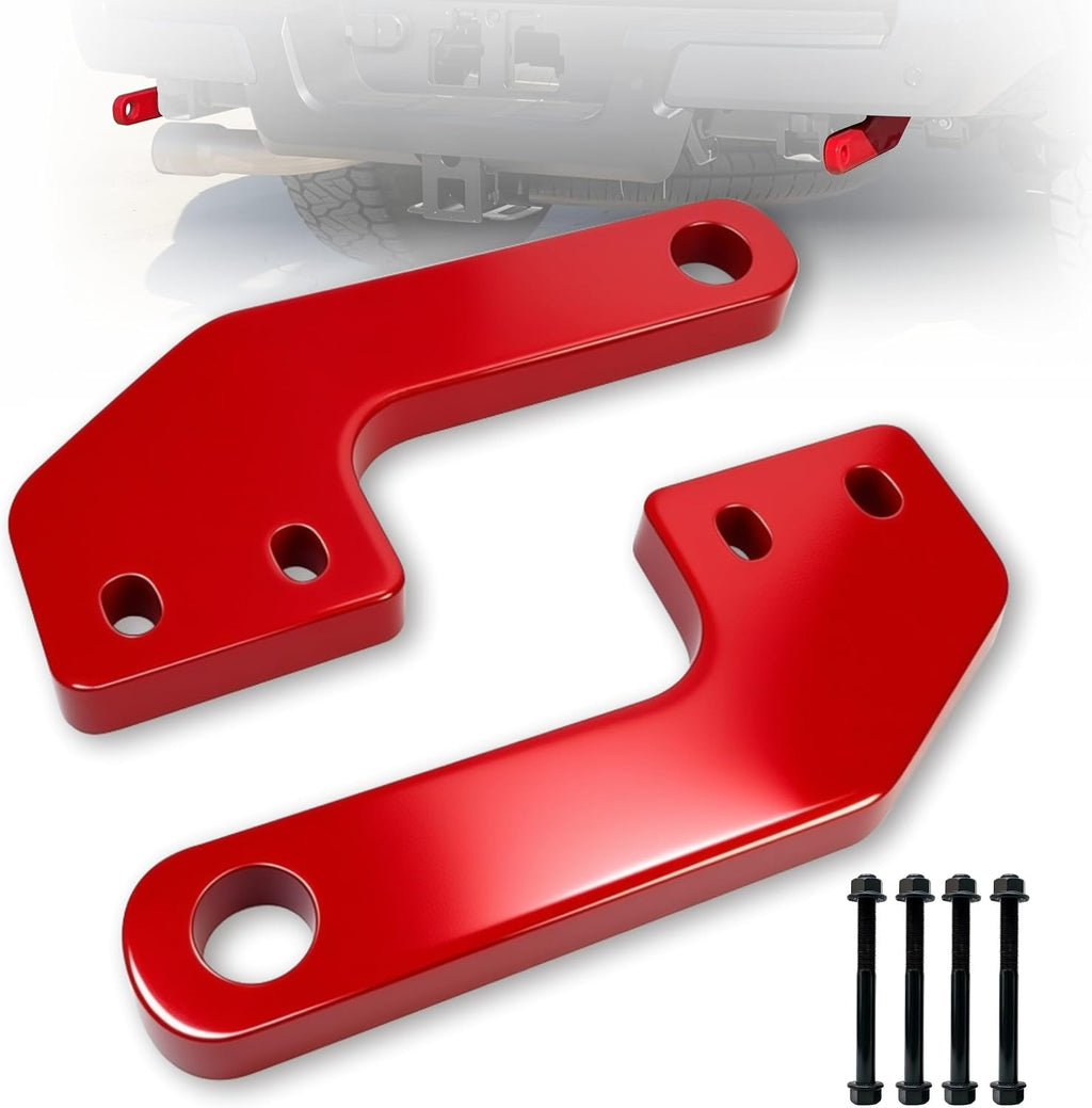 Red Rear Recovery Tow Hooks for 2024-2026 Toyota Tacoma 2PCS Set