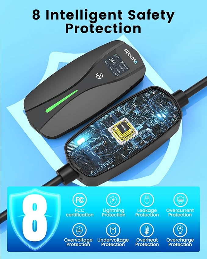 NEMA 14-30 Level 2 EV Charger, Electric Vehicle Portable Charger - Image 9