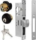 storefront door lock commercial mortise hook bolt (black, main product view