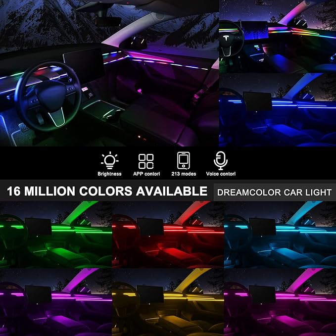 Acrylic Interior Car LED Strip Light - Image 3