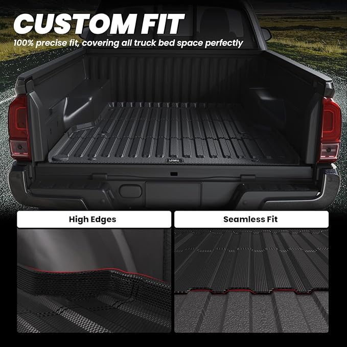 LASFIT Bed Mat for Toyota Tacoma 2023 2022 2021 2020 2019-2005 Truck Bed 6 ft - Image 3