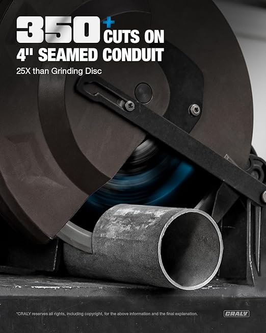 CRALY 14 Inch 72 Teeth Steel and Ferrous Metal Cutting Circular Saw Blade - Image 4