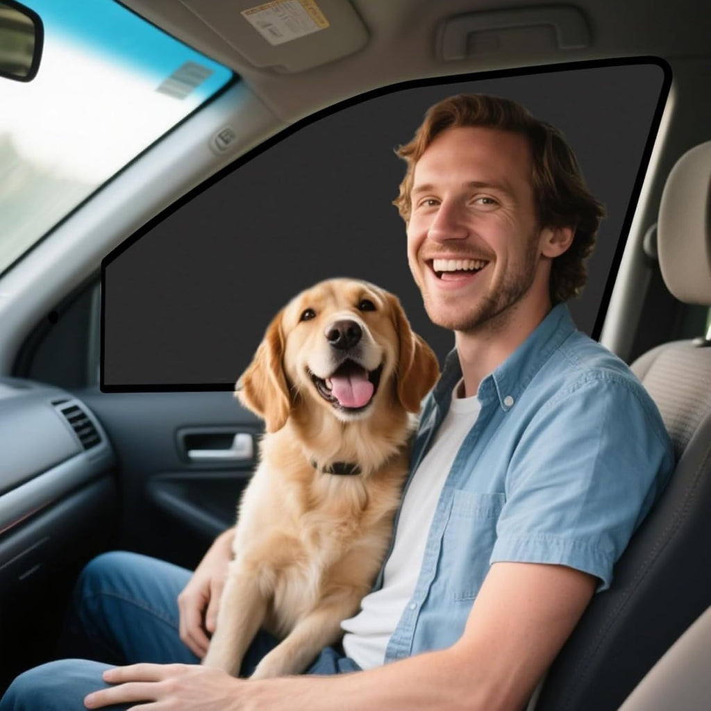 Car Side Window Sun Shade for Volvo XC70 2007-2016, Magnetic UV Protection Car Window Shades, Heat Blocking Privacy Sunshade for Car Windows