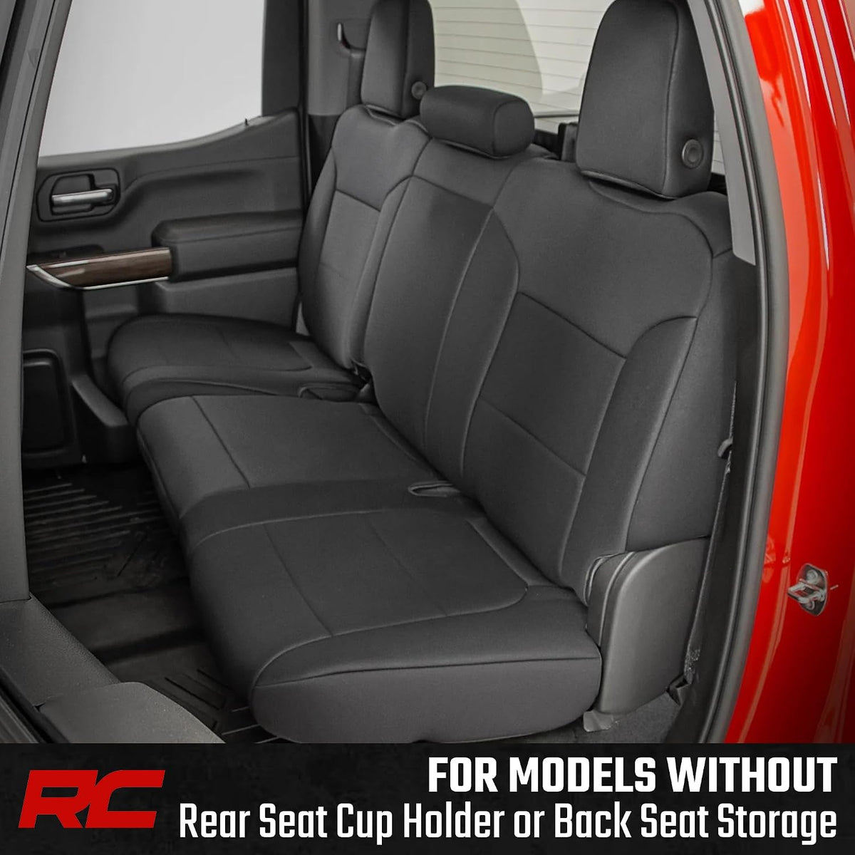 rough country neoprene seat covers for chevy silverado, close-up detail