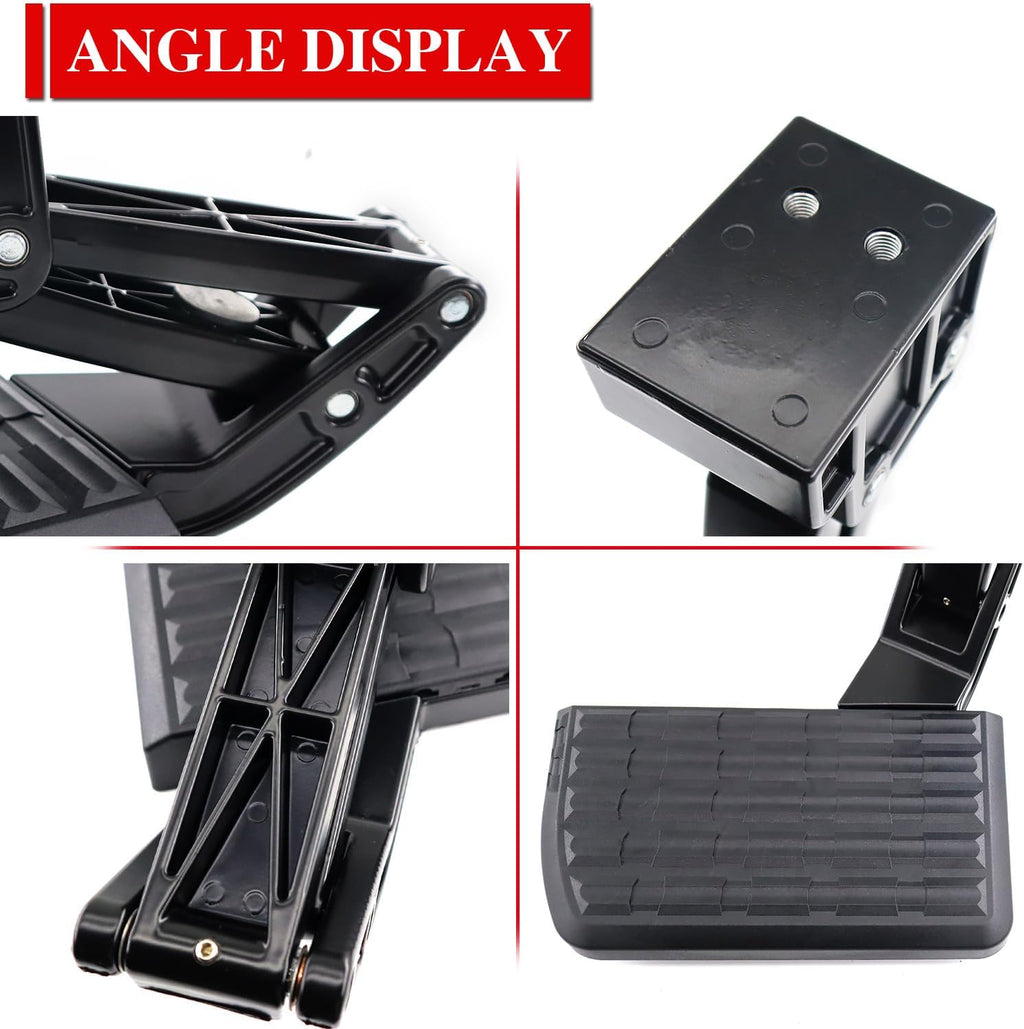75302-01A Rear Bed Step Retractable Bumper Step for Ford F150 2006-2014, Folding Truck Tailgate Step