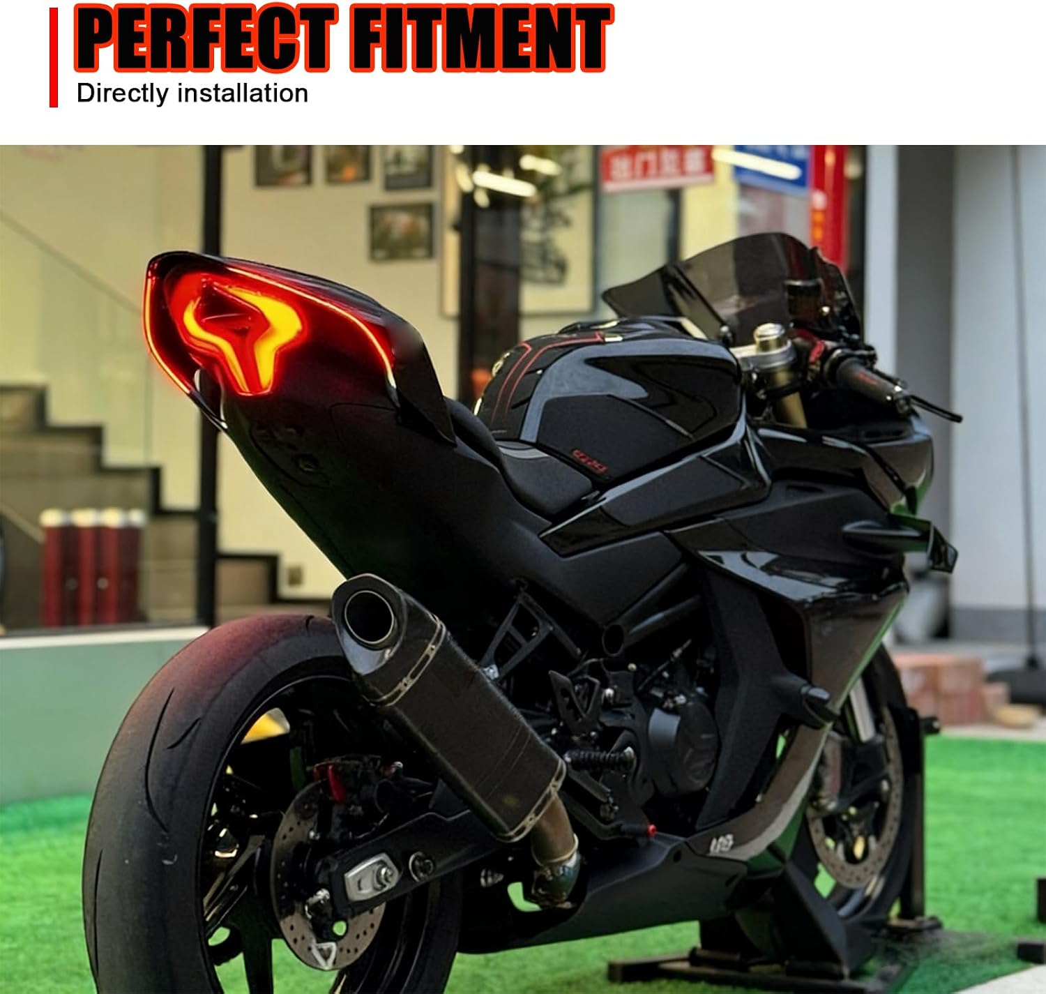 Passenger Seat Cowl LED Light Strips Fairing Light Compatible with CFMOTO 450SS/450NK 2023 2024 2025 2026,210+ Models,Mobile Phone APP Control,CFMOTO 450SS Accessories,CFMOTO 450NK Accessories