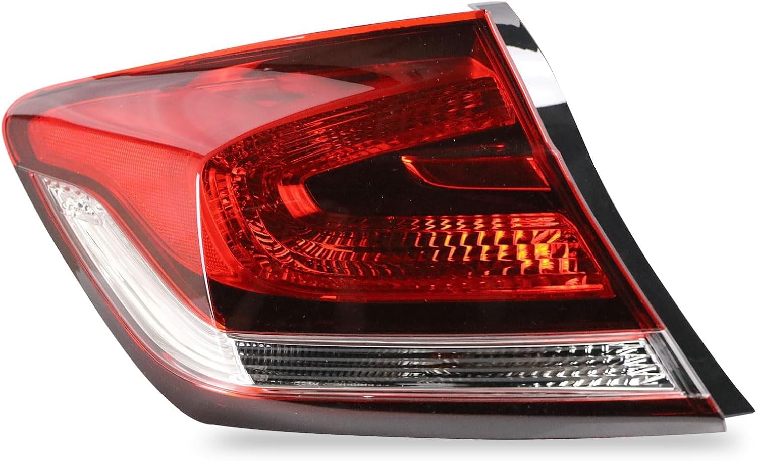 Tail Light Assembly Compatible With 2014 2015 Honda Civic 4 Door Outer Left Driver Taillight Replace 33550TR0A51