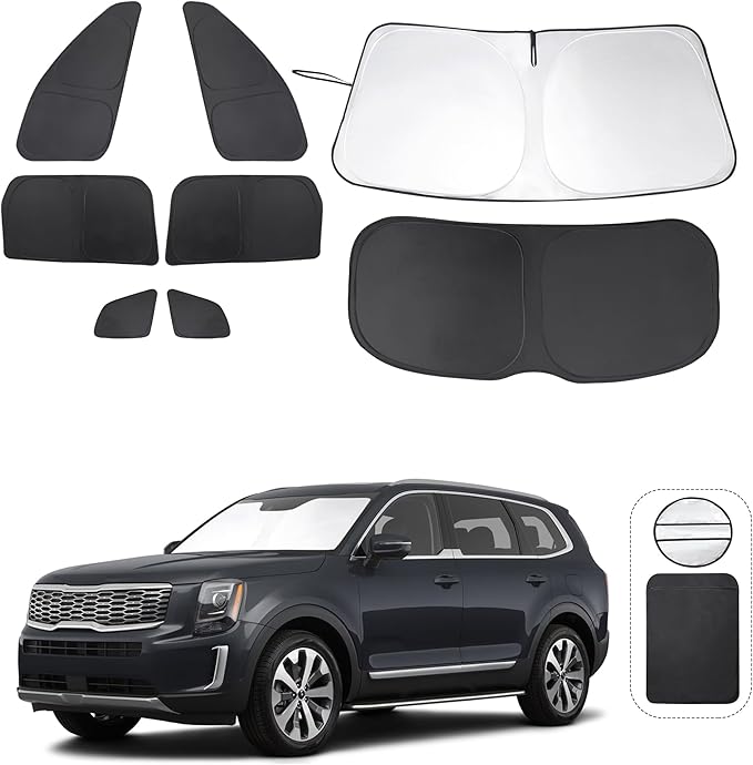 TINGLU Window Shades for Kia Telluride 2020 2021 2022 2023 2024 2025 by TINGLU