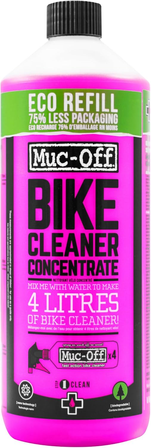 Muc-Off Bike Cleaner Concentrate | Powerful Nano Tech Bike Cleaner | Safe on Carbon Fibre, Biodegradable Formula for Bicycle and Motorcycle Cleaning
