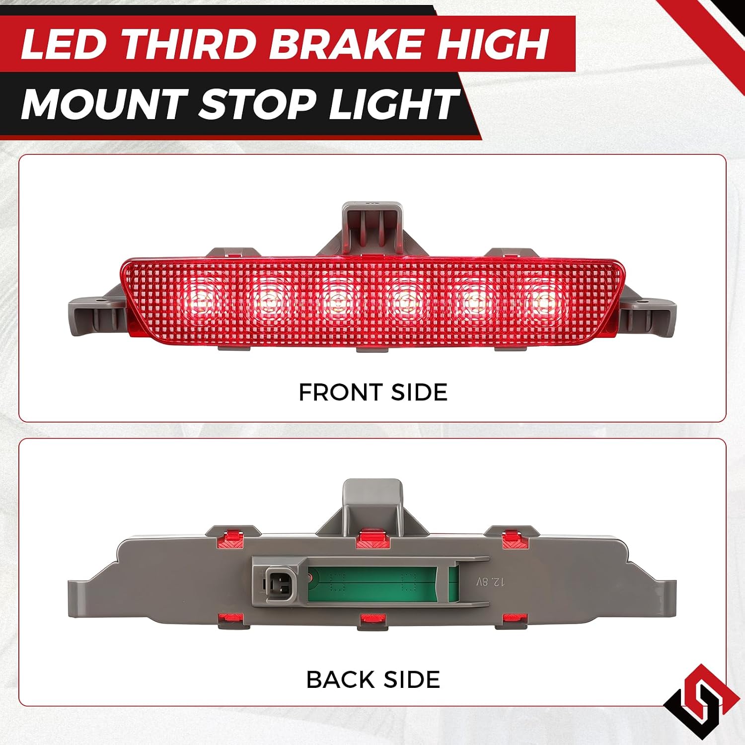 Third Brake Light,3rd Brake Light Assembly fit for Chevy Malibu 2008-2012, High Mount Stop Light 923-289 15271122 Stop Light Lamp