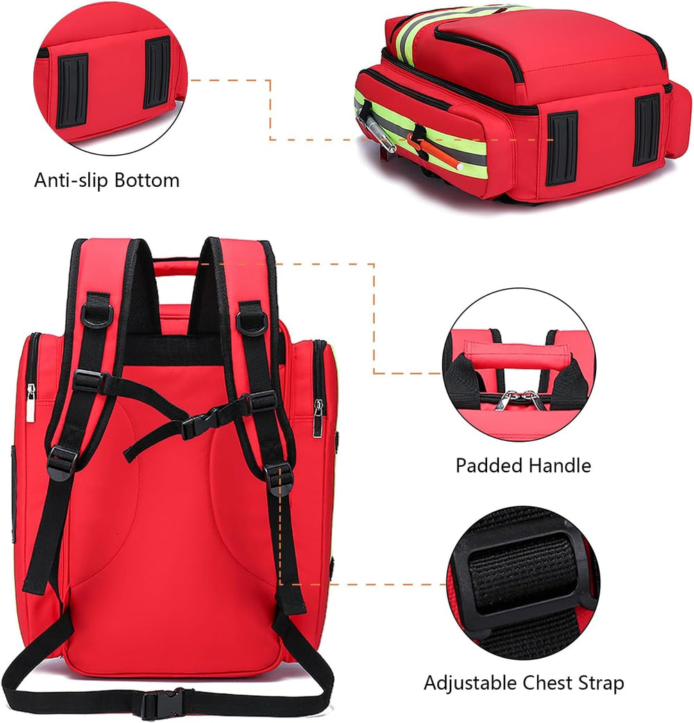 Medical Bag First Aid bag Medical Backpack,Medicine Bag,First Aid Backpack wi...