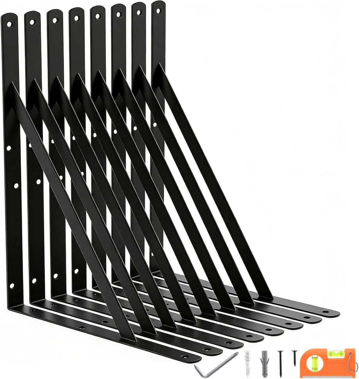 18 inch heavy duty shelf brackets, large floating, main product view