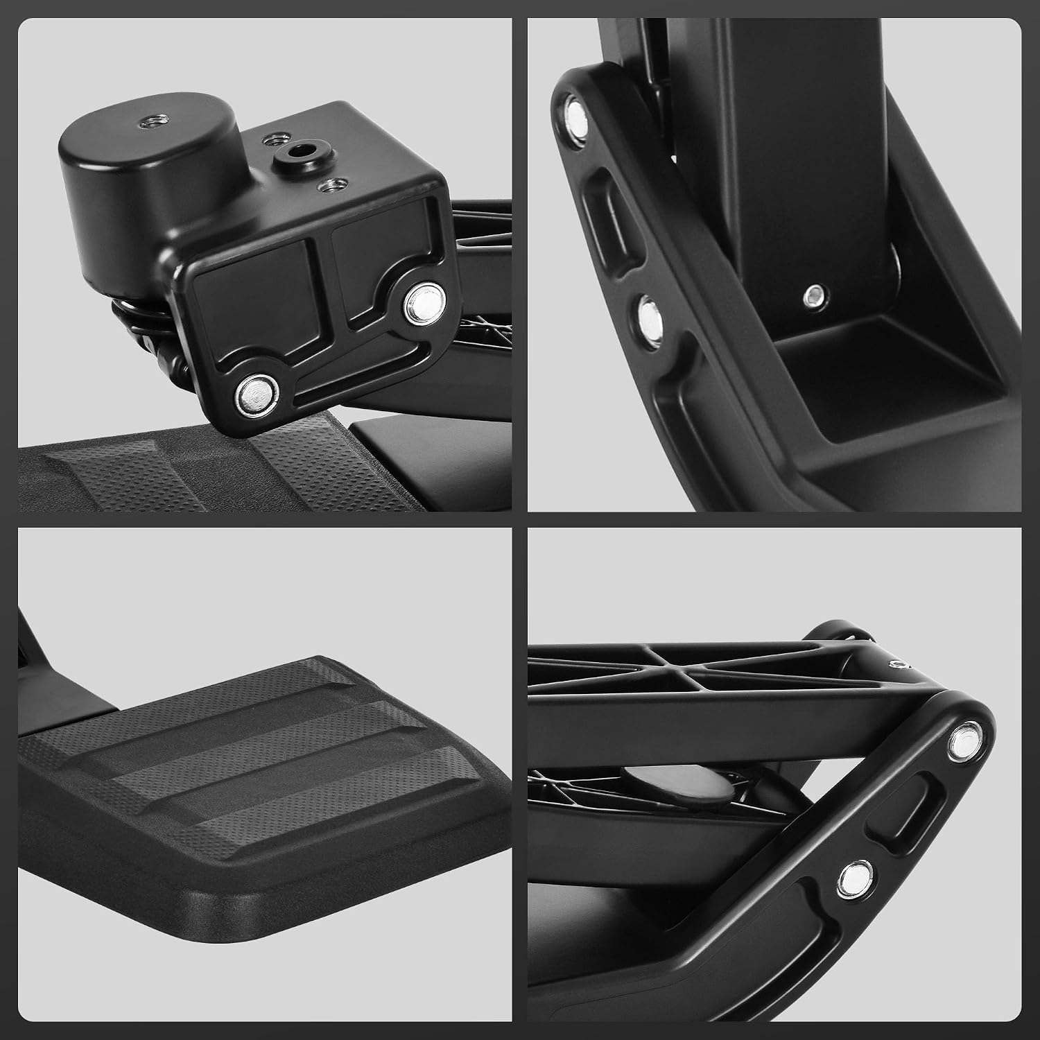 ASOPARTS Rear Bed Step Aluminum Upgraded Compatible with Toyota Tacoma 2024 2025 2026 Retractable Bumper Tailgate Step Foldable Pickup Bedstep 4th Gen Accessories Replace # PT392-35920