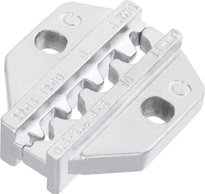 haisstronica Crimping Die for Non-Insulated Terminals, 22-6 AWG by HAISSTRONICA