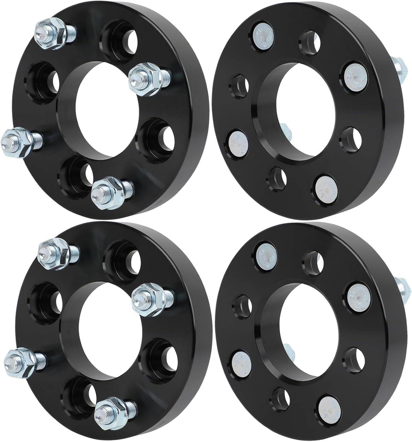 SCITOO 4Pcs 4x100 to 4x4.5 Wheel Adapters 1" Center Bore 67.1mm Studs 12x1.5 4 Lug Wheel Spacers Fit for Ford Escort for Chevrolet Spark for Chevrolet Aveo Cobalt for Honda for Accord for Honda