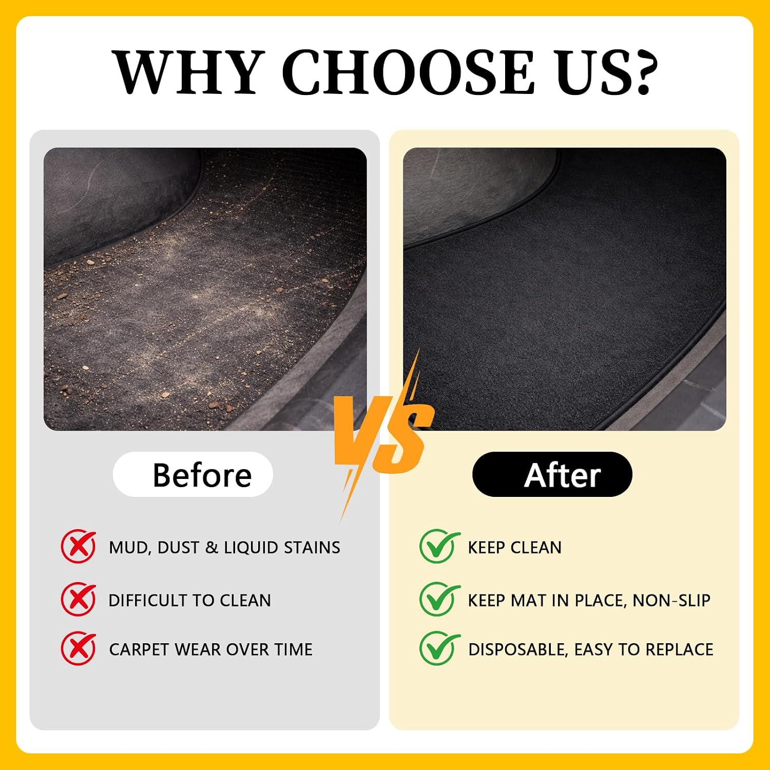 20 x 200 Inch Self-Adhesive Disposable Underfelt Carpet for Car, Waterproof and Durable 1mm Thick High-Felt Floor Mat with Adhesive Backing for Car Studio Boat Marine Truck