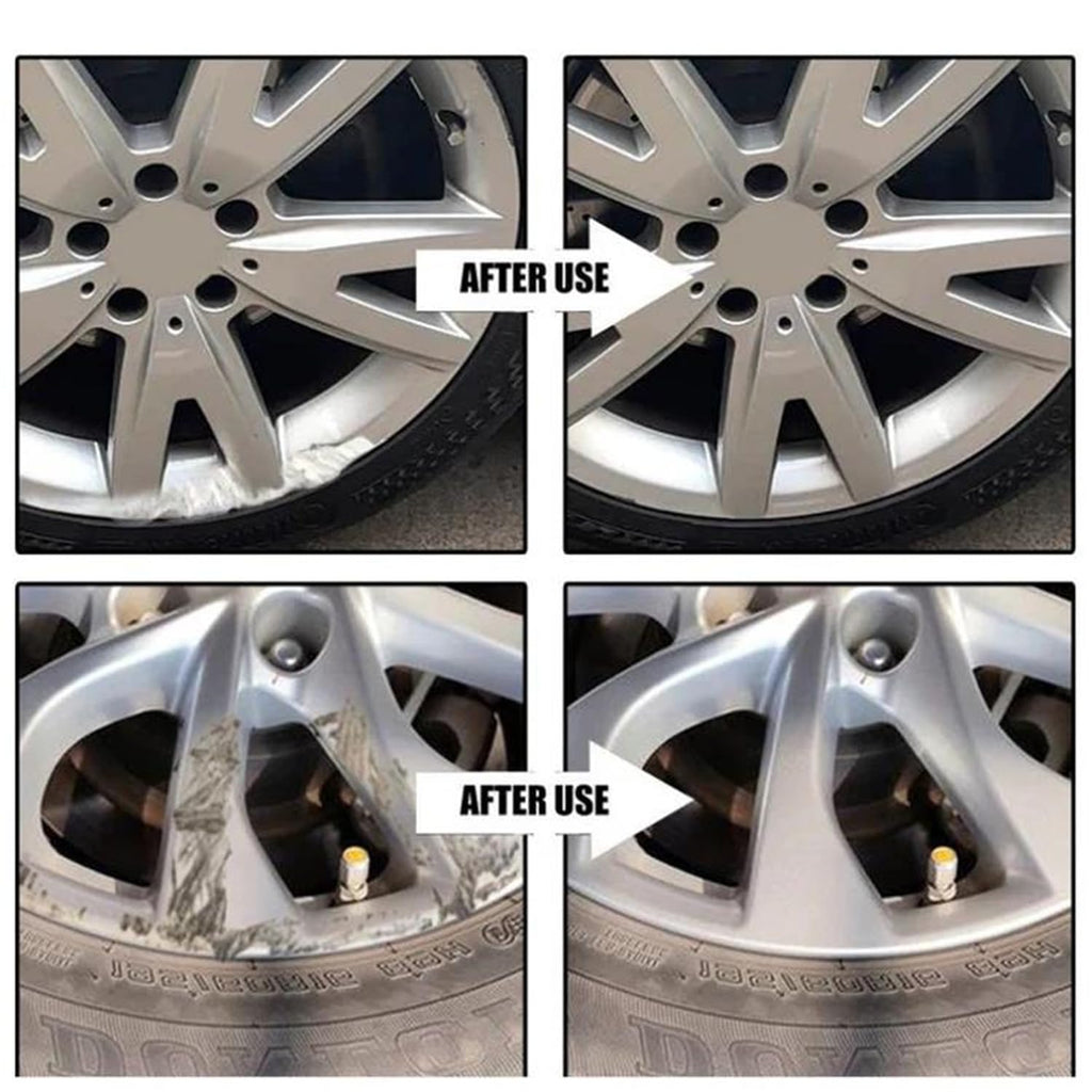 Rim Renewal Paste Wheel Care & Restoration Paste, Multi-Purpose Wheel Restoration Polish Buffs, Removes Scratches, Fills Scuffs, and Restores a Brilliant, Safe for All Alloys