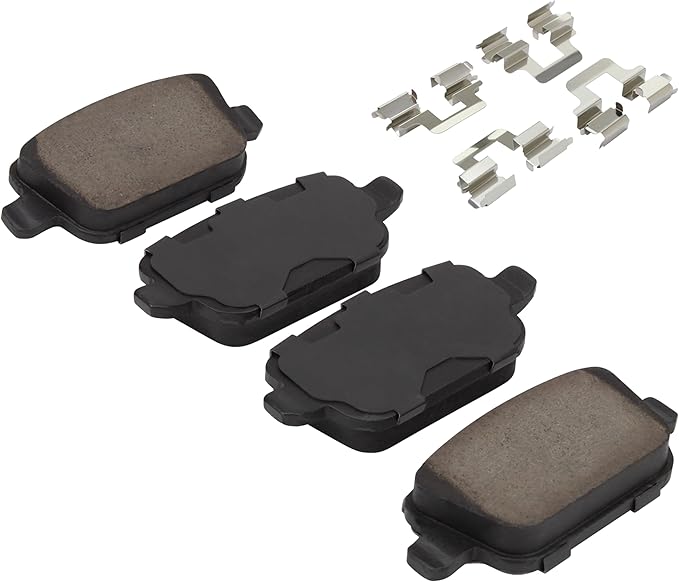 Premium Semi-Metallic Rear Brake Pads Compatible - Image 2