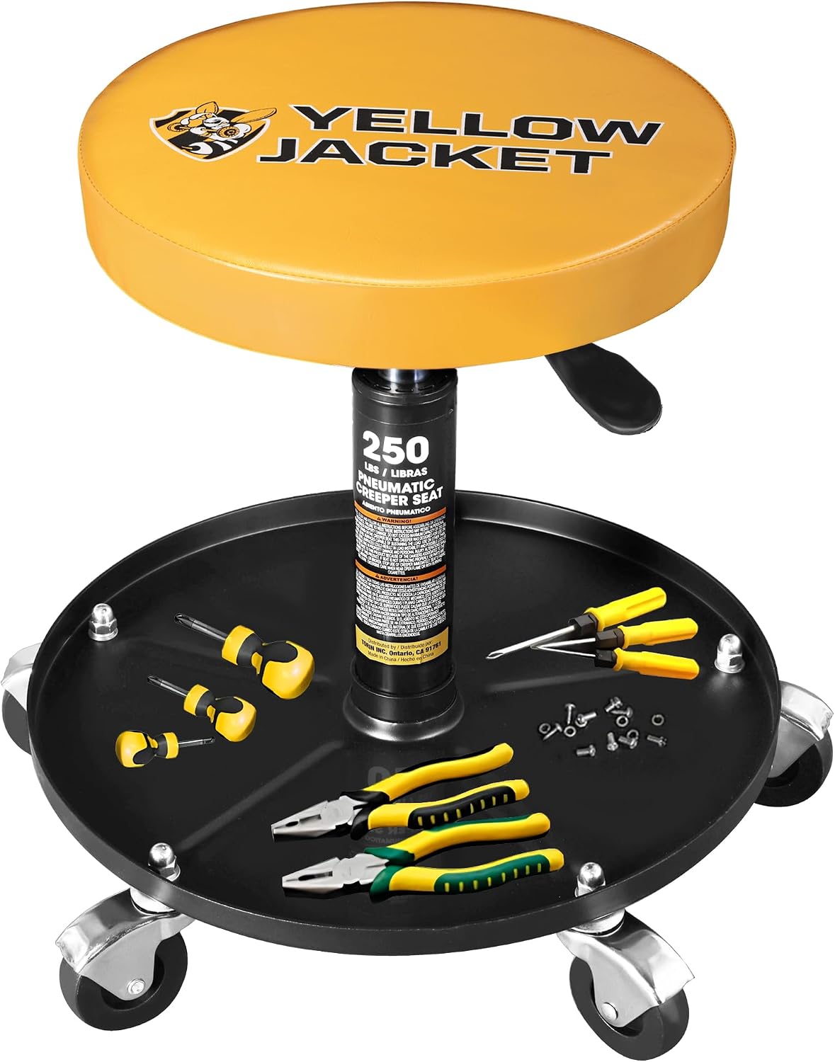YELLOW JACKET Rolling Mechanic Stool