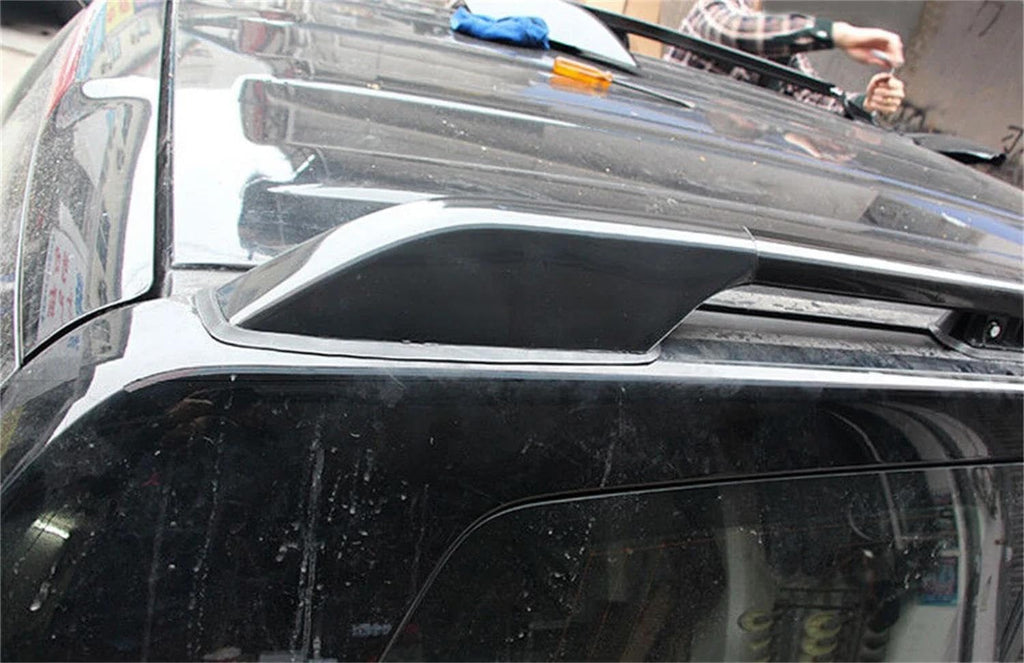 Roof Racks Boxes Car Black Roof Rails Rack End Cap Protection Shell Cover 4pcs for Toyota for Land for Cruiser for Prado FJ120 J120 2003-2009 Car Roof Bars