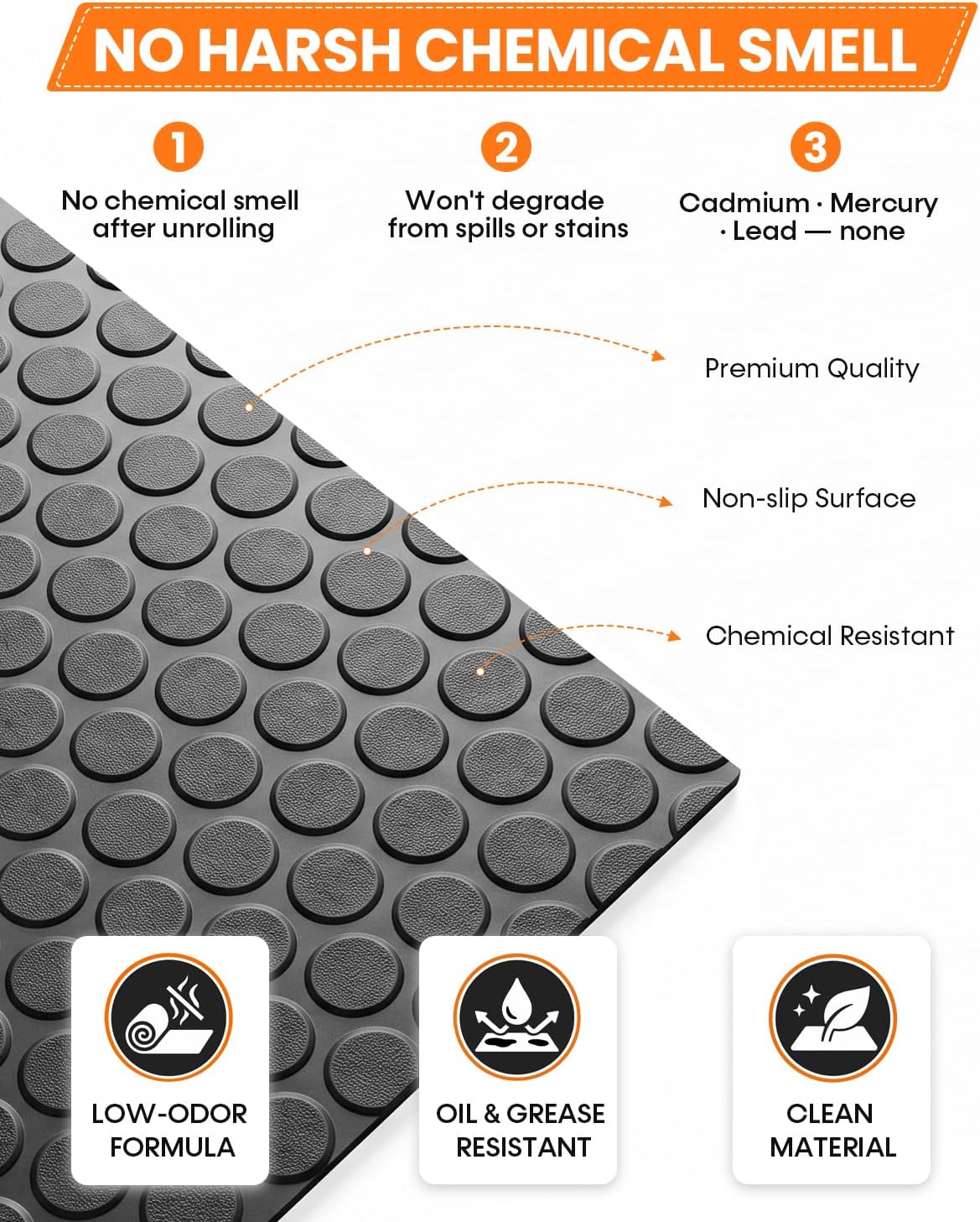 seal 5 x 8 ft premium garage floor, package contents