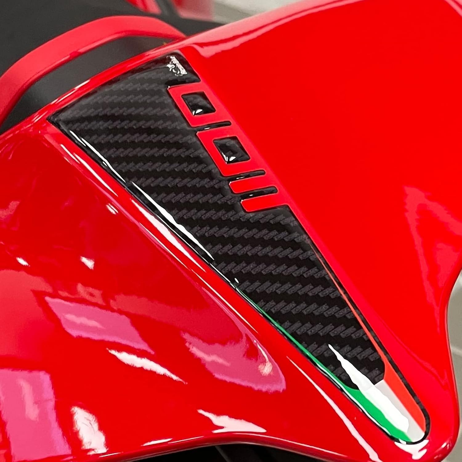 Resin Bike Motorcycle 3D Stickers Compatible with Ducati Panigale V4 and V4S 2018 2022. Motorcycle Tail Protection from Bumps and Scratches. Resin Sticker