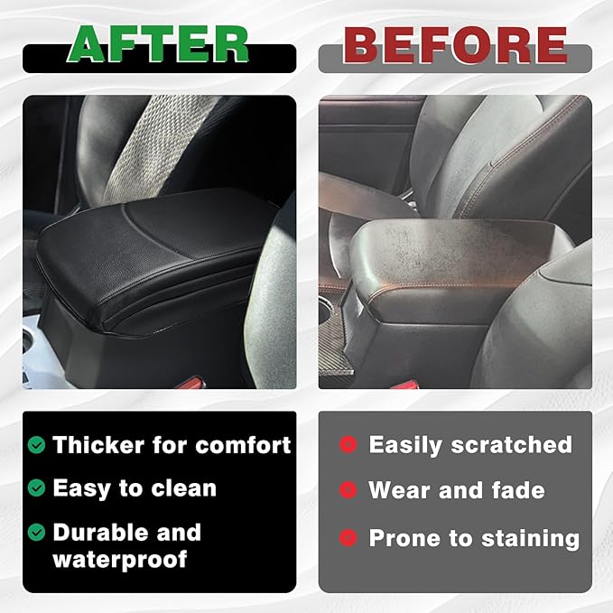 Muslogy Center Console Armrest Cover Compatible - Image 7