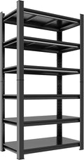 Adjustable 6-Tier Garage Shelving, Heavy Duty Steel Storage Rack, High Load by Notmise