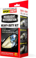 XPERTCHEMY Headlight Restoration Kit-Headlight Cleaner Removing The Heavy-Duty Yellowing, Clouding and Stains, Even Buffs Out Unsightly Hairline Scratches,No Power Tools Needed