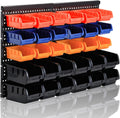 mulsame wall mounted storage bins parts rack 4, main product view