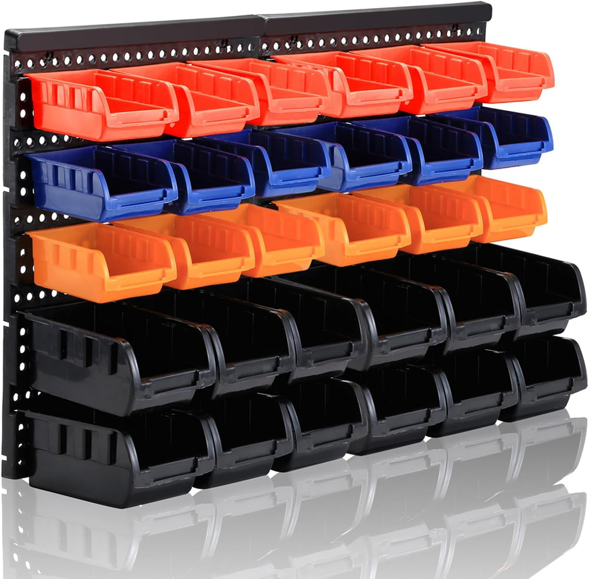mulsame wall mounted storage bins parts rack 4, main product view
