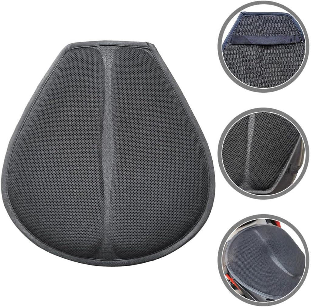 Breathable Motorcycle Seat Cushion Pad with Shock Absorption, Universal Four-Season Motorbike Seat Cover for Electric and Standard Motorcycles