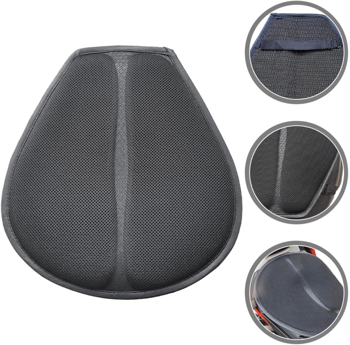 Breathable Motorcycle Seat Cushion Pad with Shock Absorption, Universal Four-Season Motorbike Seat Cover for Electric and Standard Motorcycles