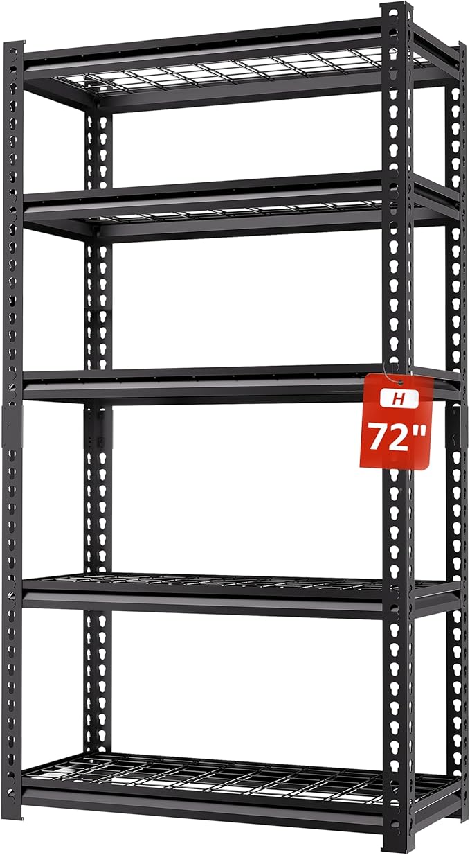 5 Tire Storage Shelving Heavy Duty Garage Shelves 2000LBS Load Bearing by LIJIUHOME