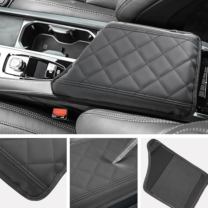 SXCY for 2024 XC90 Armrest Cover for Volvo XC90 2018-2024 Accessories 2024 XC90 - Image 3