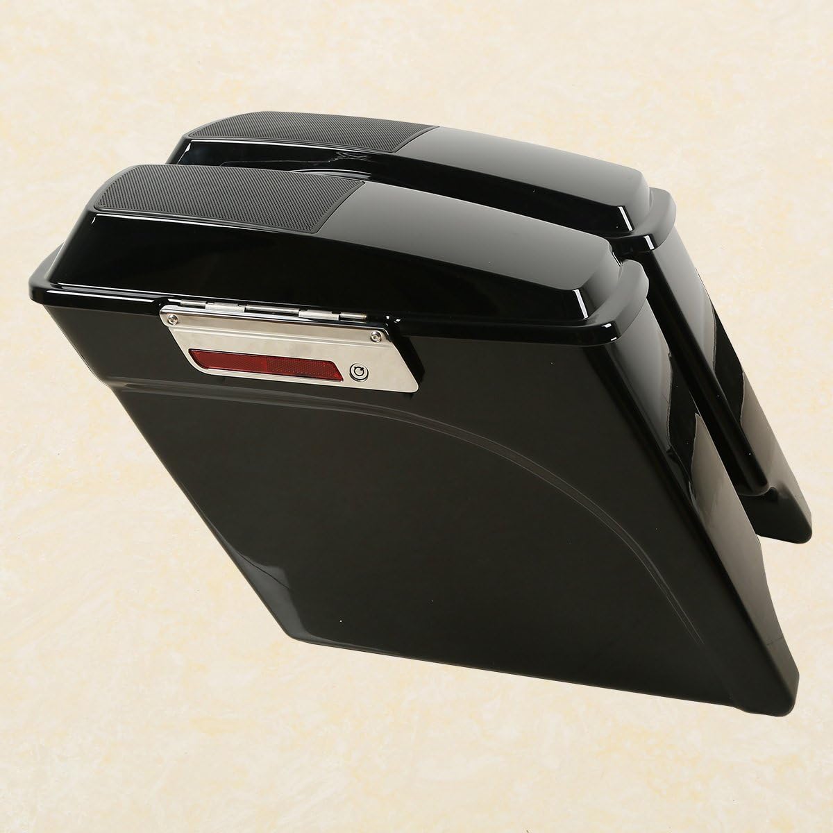 XFMT 5" Stretched Saddlebags Extended Saddle Bags W/ 6x9 Speaker Llids