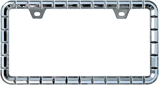 3D Chrome License Plate Frames, Pure Zinc Alloy Metal by Sgooky
