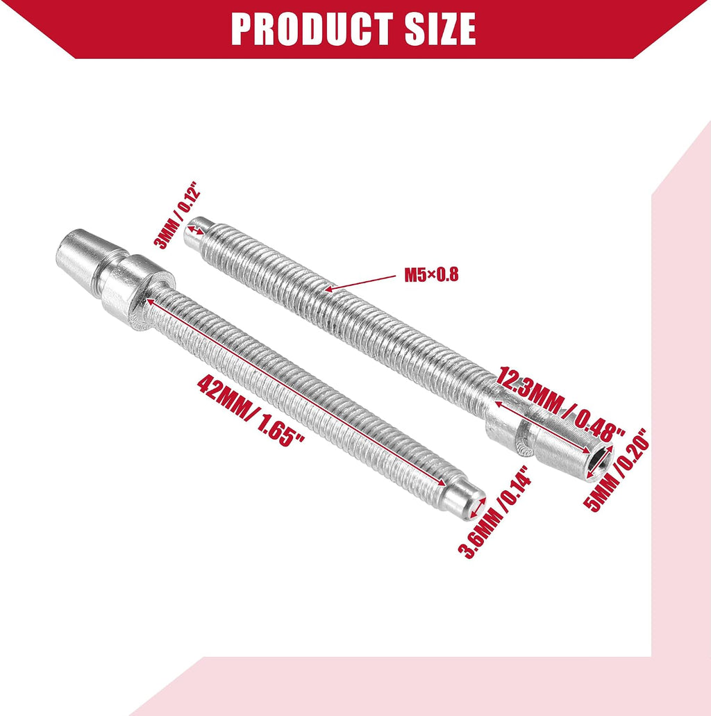 No.55078114AA Headlight Horizontal Adjustment Screws for Jeep Wrangler JK 2007-2018 / Inner/Durable / 2 Pcs/Silver Tone (Pack of 2)