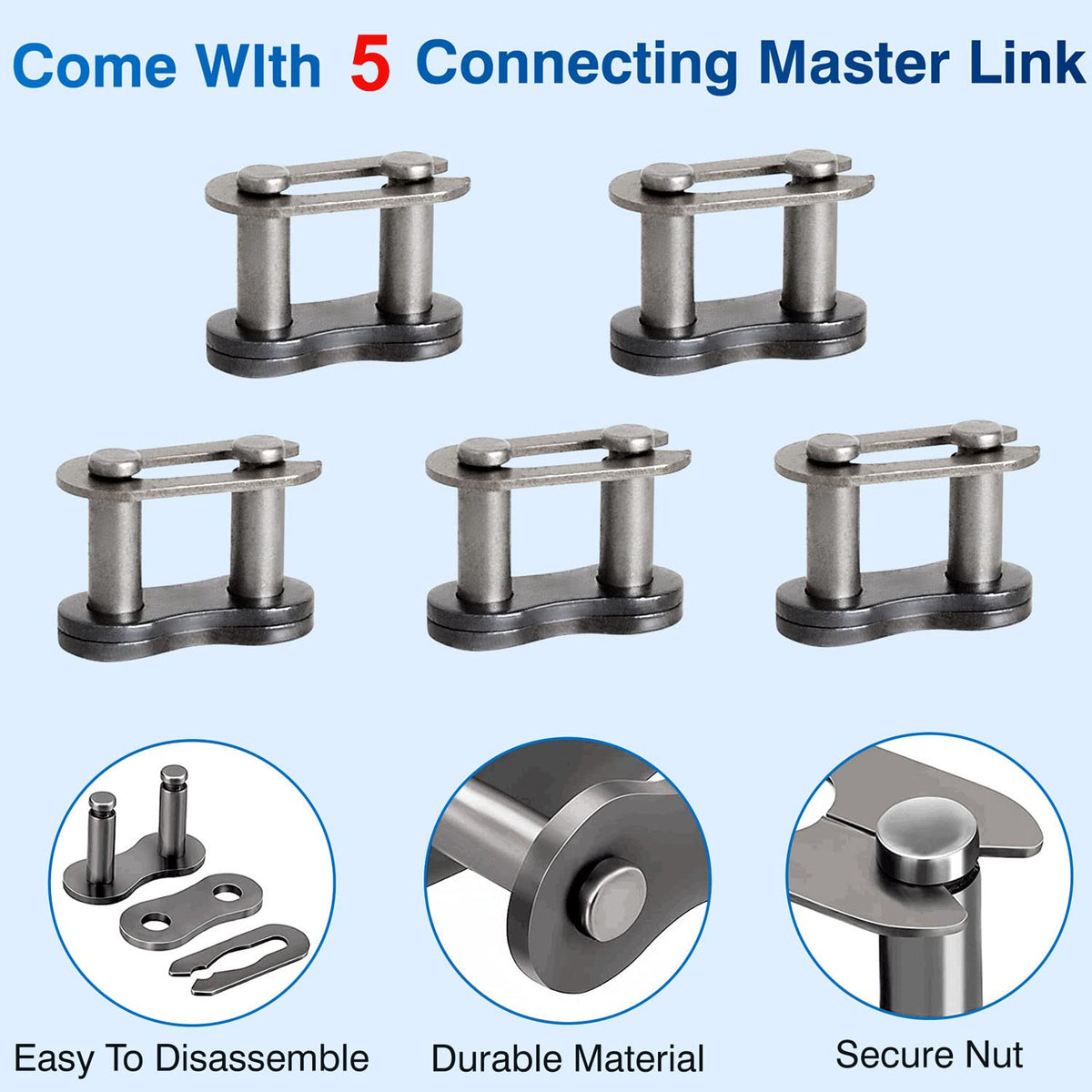 #35 roller chain 10 feet -320 links #35 showing dimensions